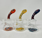 6 Inch Wigwag Desing Mini Water Pipe